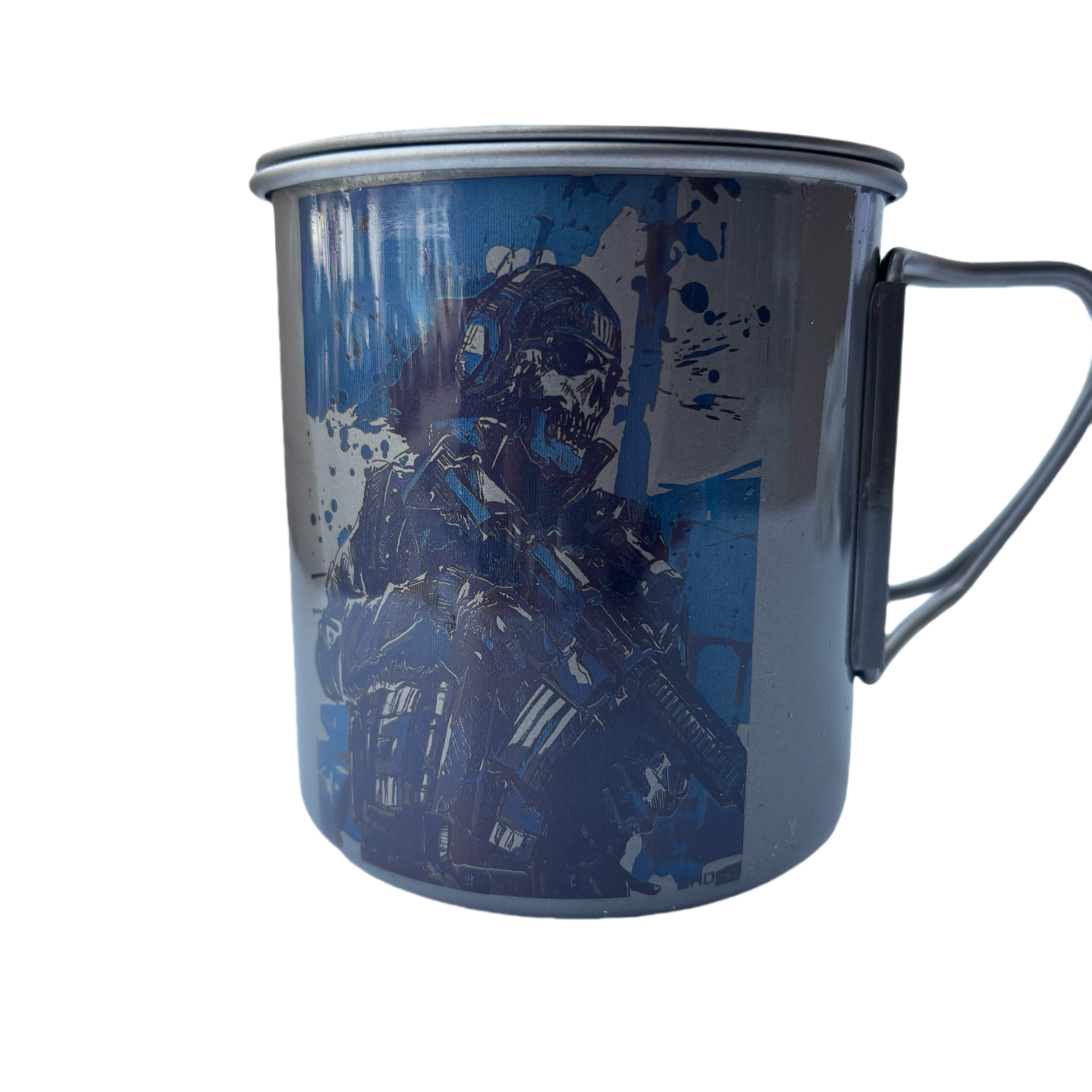 Call of Duty: Ghosts Titanium Mug 420ml – EtchStudio Limited Edition with Lid & Storage Bag